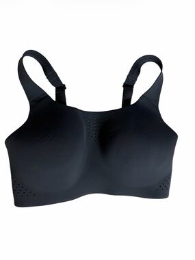 Victoria’s Secret dark gray seamless scuba perforated sports bra